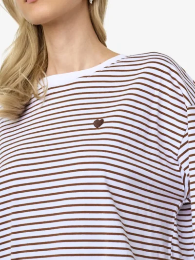 Sisters Point Sisters Point Tshirt km - 842 White/ Brown
