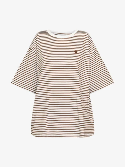 Sisters Point Sisters Point Tshirt km - 842 White/ Brown