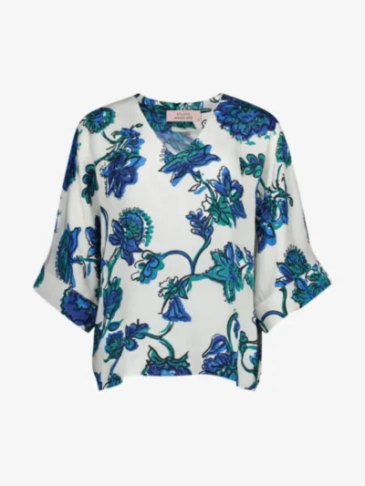 Studio Anneloes Studio Anneloes Shirt km - 7372 electric blue/grass green