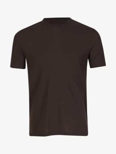 Zanone Zanone Ice Cotton T-shirt - Donkerbruin