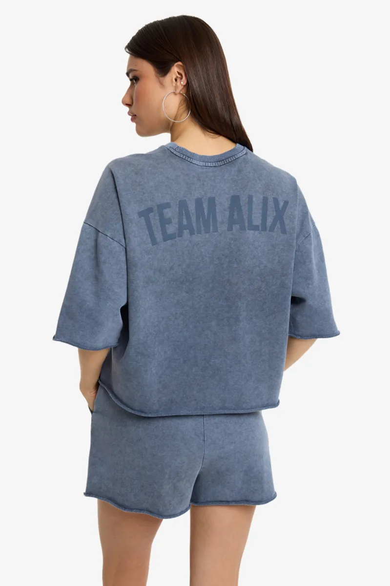 ALIX The Label Tshirt km - 203 - Navy 4 ALIX The Label ALIX The Label Tshirt km - 203 - Navy