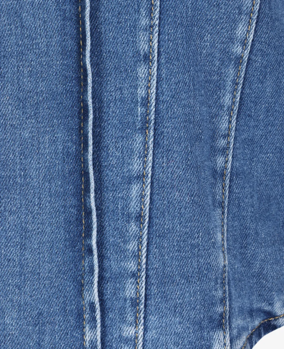 ALIX The Label Top - 200 - Denim Blue 6 ALIX The Label ALIX The Label Top - 200 - Denim Blue
