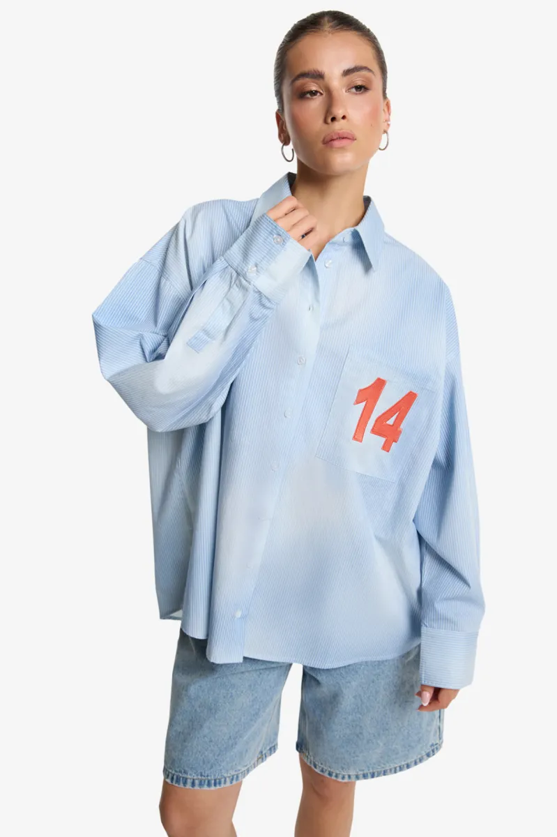 ALIX The Label Blouse - 250 - Soft Blue 2 ALIX The Label ALIX The Label Blouse - 250 - Soft Blue