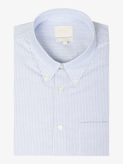 A.P.C. A.P.C. Chemise New Greg - Lichtblauw