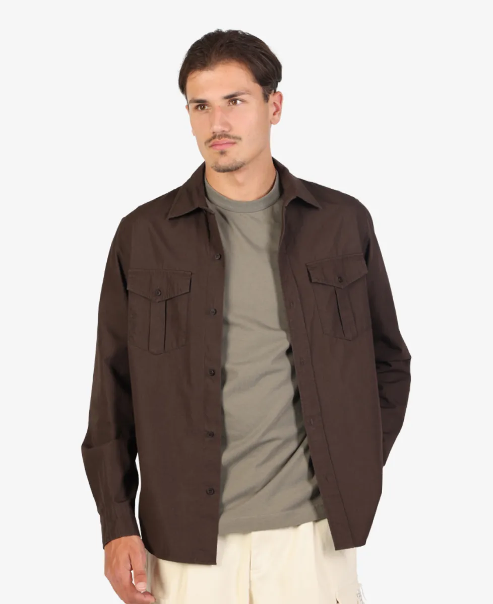 A.P.C. Chemise Warren - Donkerbruin 3 A.P.C. A.P.C. Chemise Warren - Donkerbruin