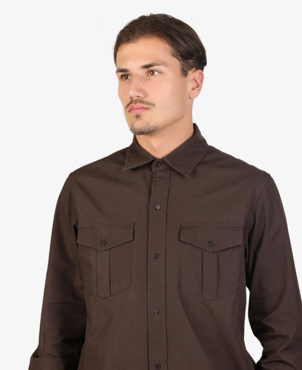 A.P.C. Chemise Warren - Donkerbruin 4 A.P.C. A.P.C. Chemise Warren - Donkerbruin