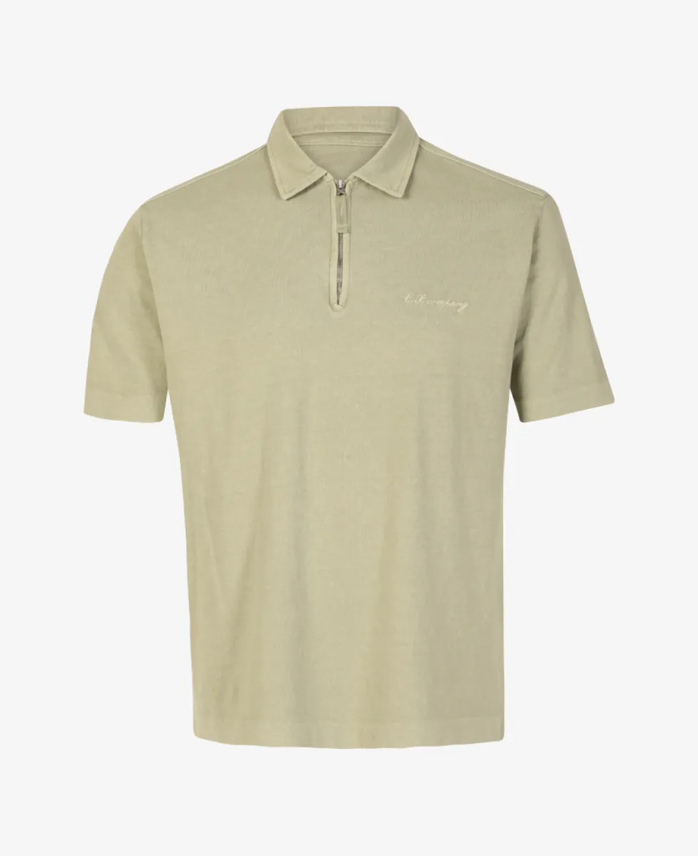 C.P. Company Polo Zip - Lichtgroen 1 C.P. Company C.P. Company Polo Zip - Lichtgroen