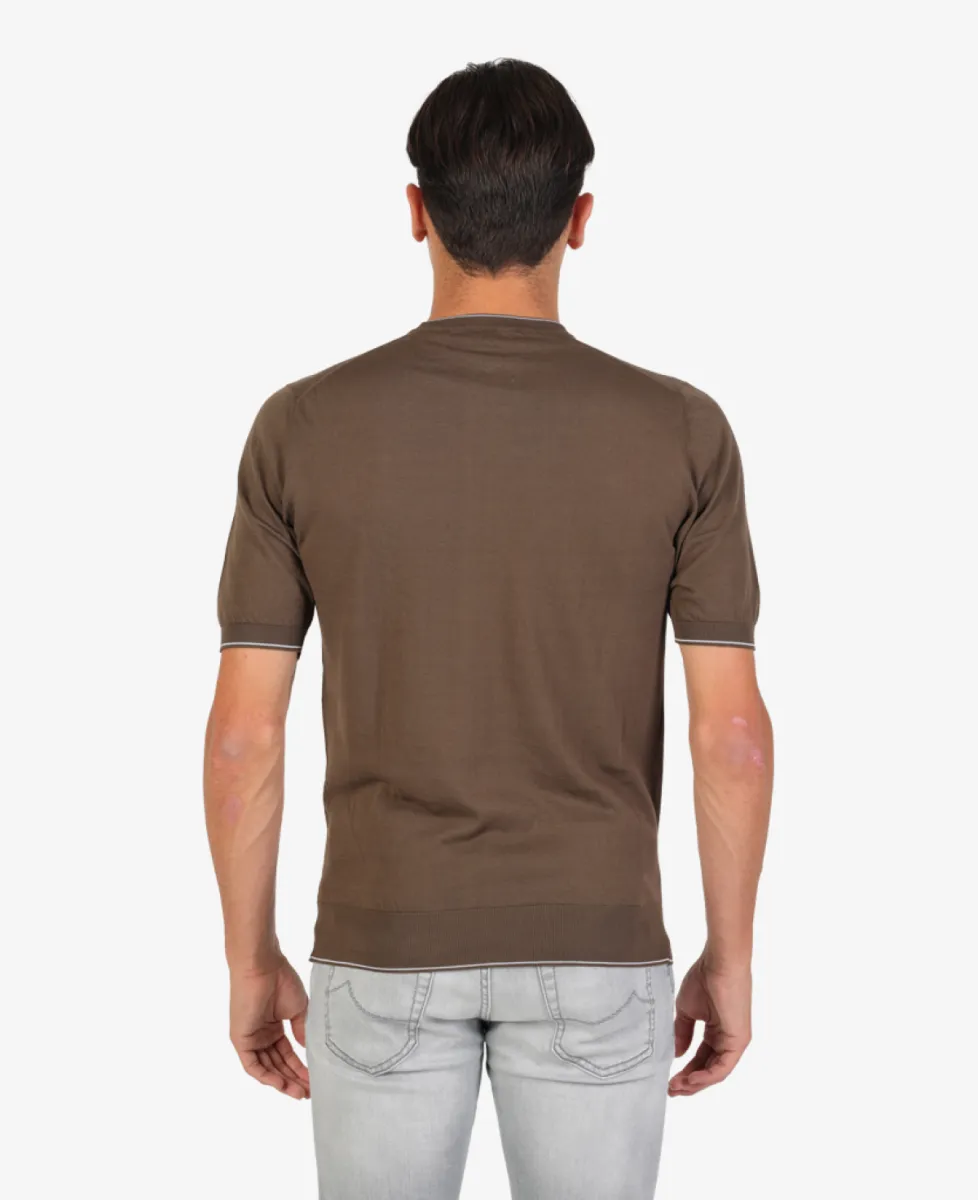 Doriani Cashmere Shirt crepe cotton - Taupe 6 Doriani Cashmere Doriani Cashmere Shirt crepe cotton - Taupe