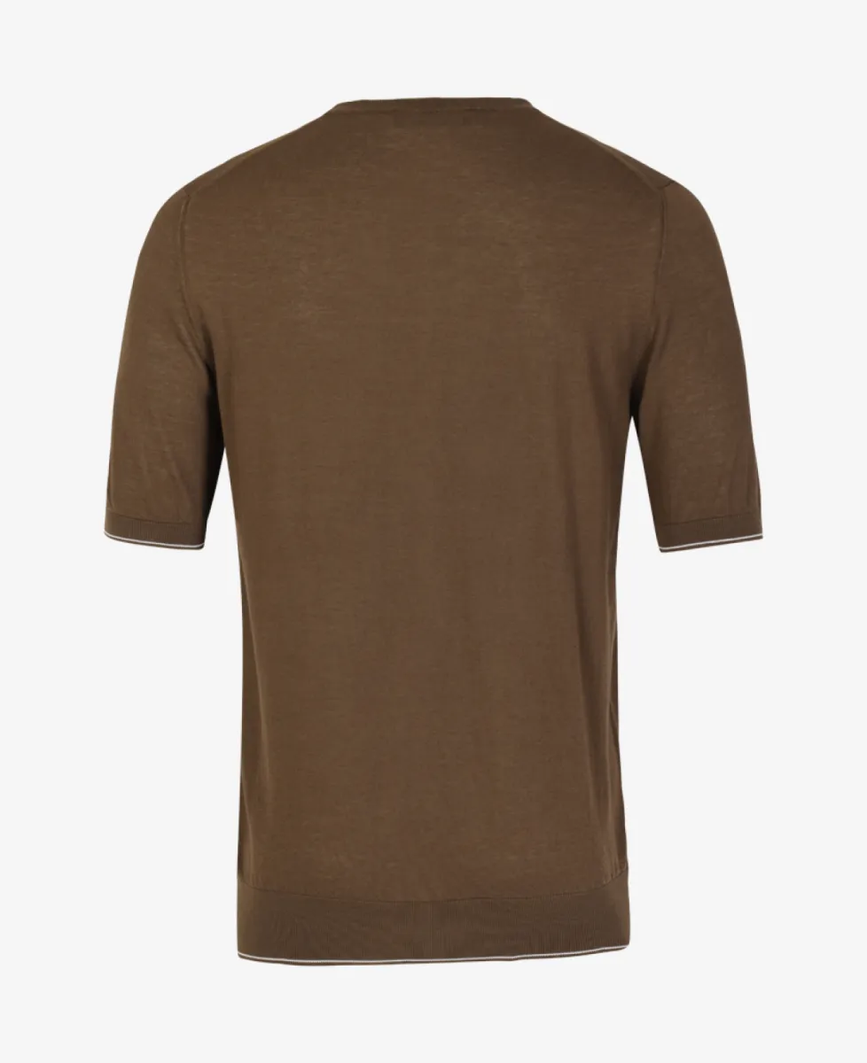 Doriani Cashmere Shirt crepe cotton - Taupe 7 Doriani Cashmere Doriani Cashmere Shirt crepe cotton - Taupe