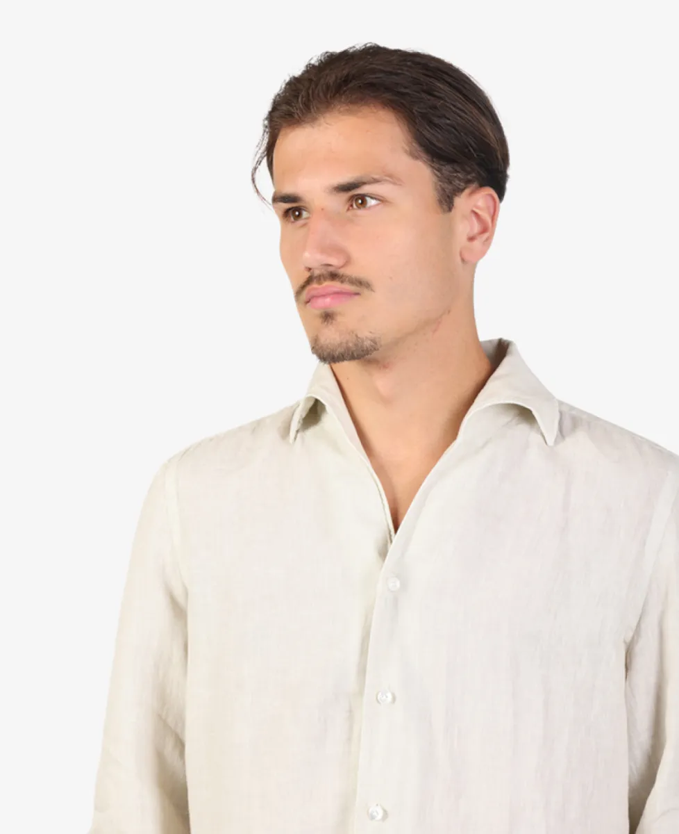 Finamore Linnen shirt garment dyed - Kit 4 Finamore Finamore Linnen shirt garment dyed - Kit
