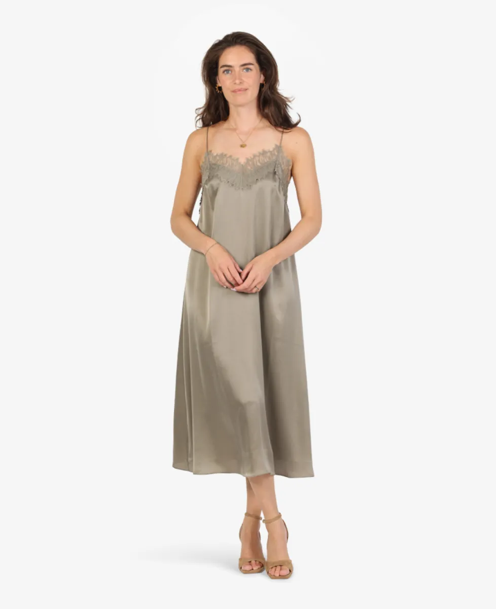 IRO Jurk - OLIVE GREEN 3 IRO IRO Jurk - OLIVE GREEN