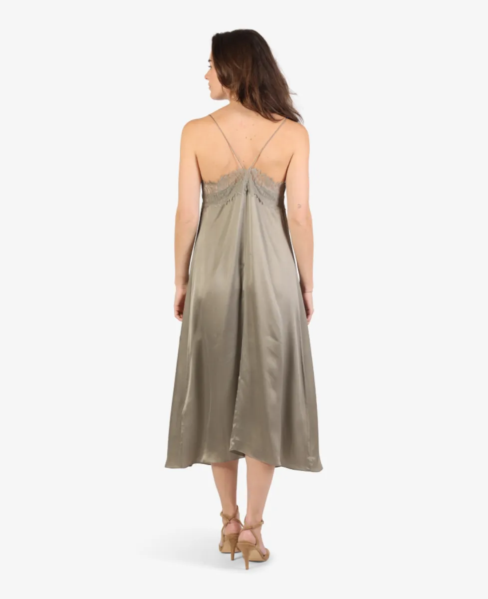 IRO Jurk - OLIVE GREEN 7 IRO IRO Jurk - OLIVE GREEN