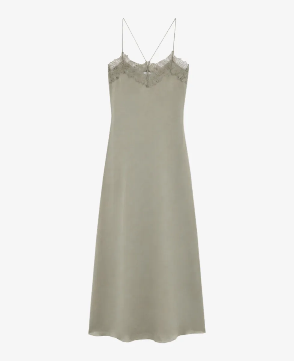 IRO Jurk - OLIVE GREEN 1 IRO IRO Jurk - OLIVE GREEN