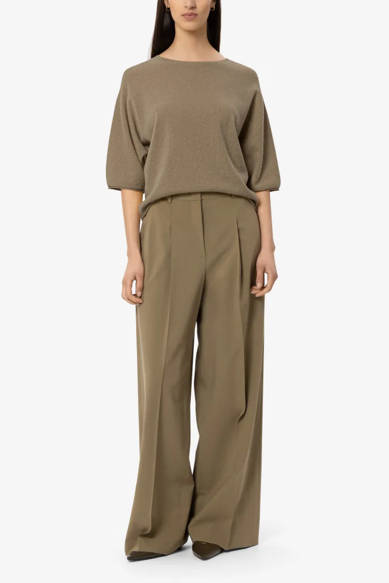 Luisa Cerano Pullover Kurzarm - dried salbei 2 Luisa Cerano Luisa Cerano Pullover Kurzarm - dried salbei