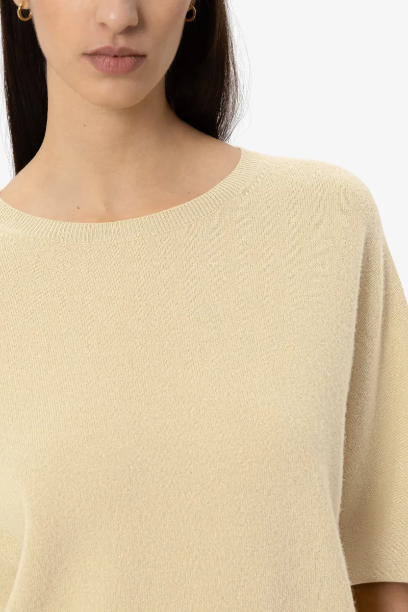 Luisa Cerano Pullover Kurzarm - butter yellow 3 Luisa Cerano Luisa Cerano Pullover Kurzarm - butter yellow