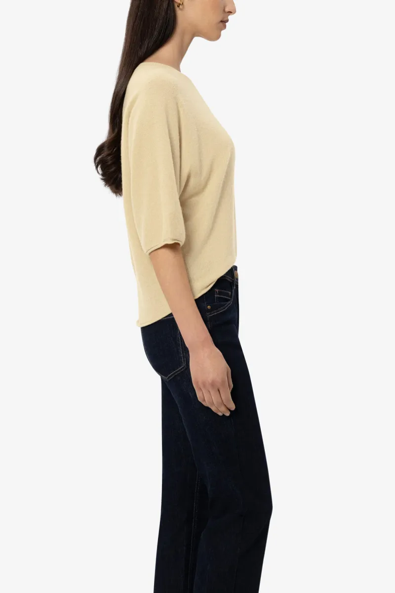 Luisa Cerano Pullover Kurzarm - butter yellow 4 Luisa Cerano Luisa Cerano Pullover Kurzarm - butter yellow