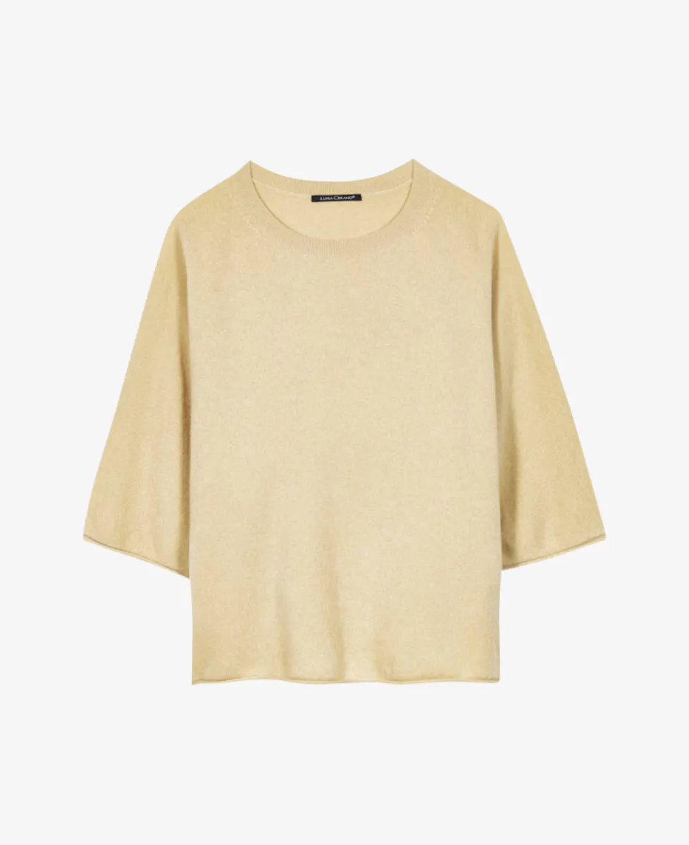 Luisa Cerano Pullover Kurzarm - butter yellow 1 Luisa Cerano Luisa Cerano Pullover Kurzarm - butter yellow