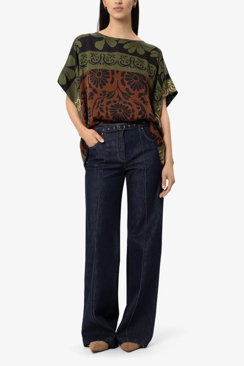 Luisa Cerano Bluse - the autumn leaf print 2 Luisa Cerano Luisa Cerano Bluse - the autumn leaf print