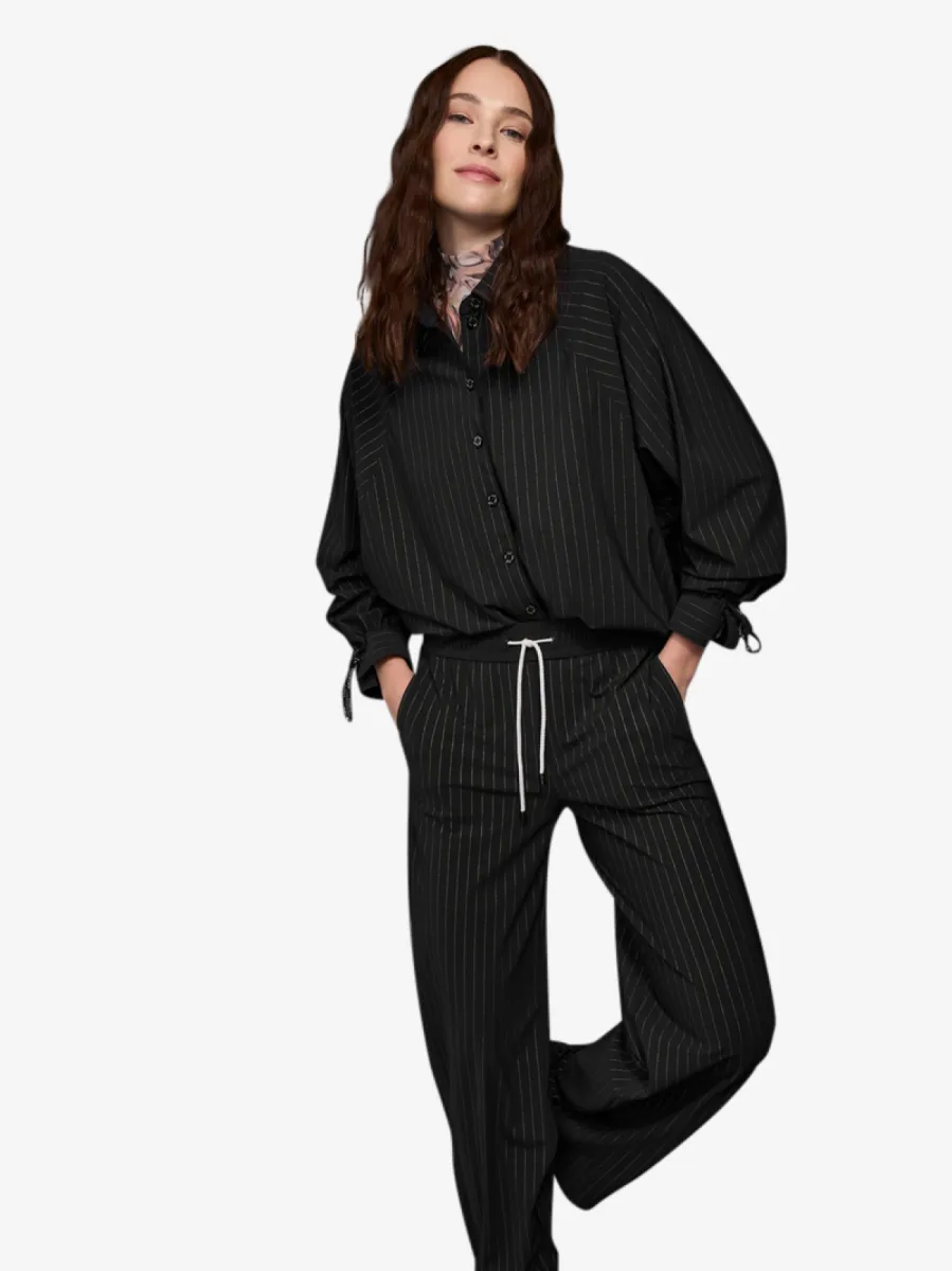 Marc Cain Sports blouse - black and smoke 3 Marc Cain Sports Marc Cain Sports blouse - black and smoke