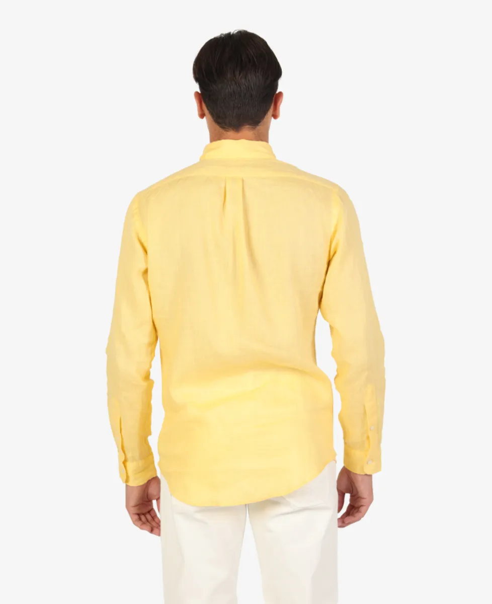 Ralph Lauren Shirt Linnen - Geel 5 Ralph Lauren Ralph Lauren Shirt Linnen - Geel