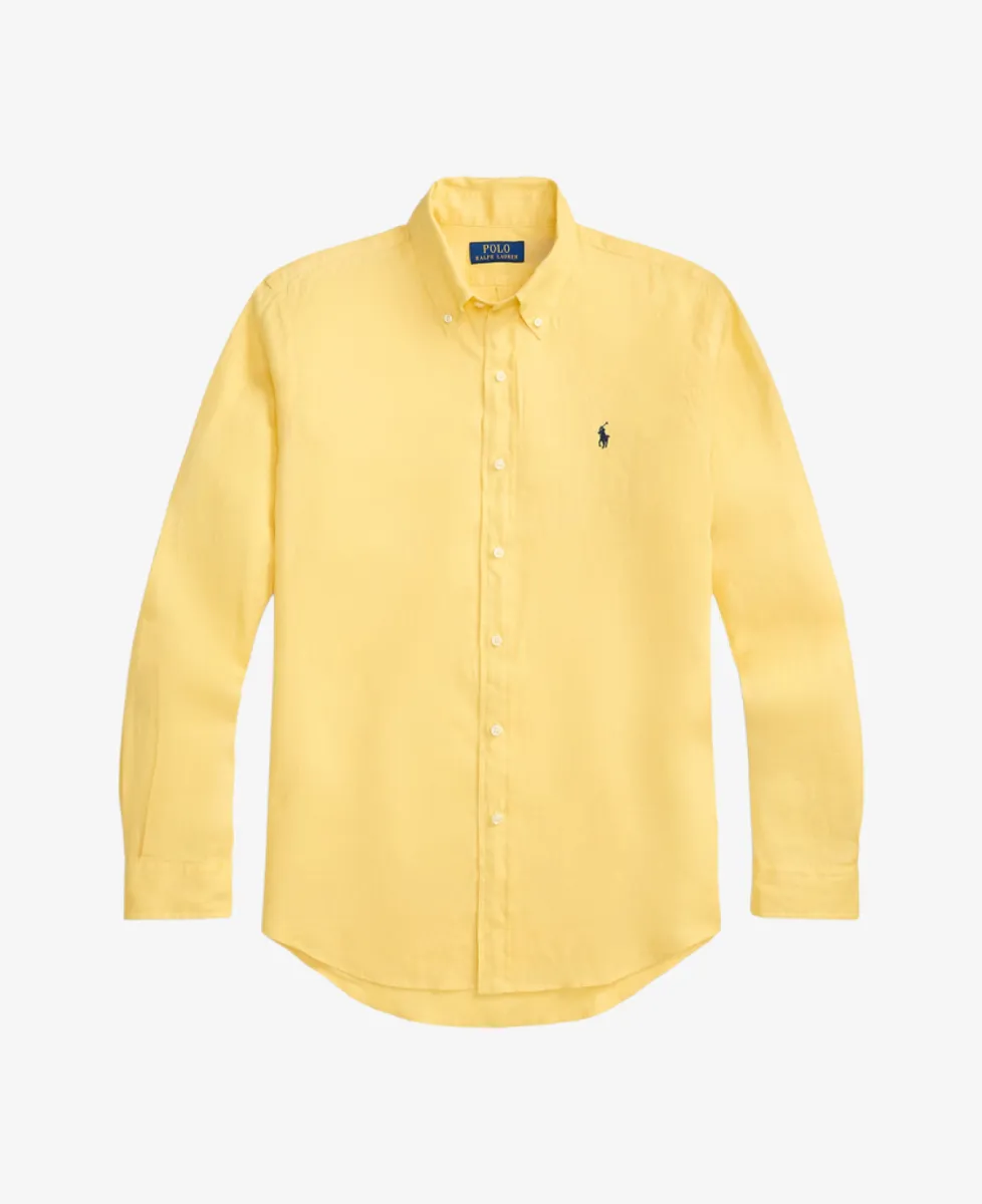Ralph Lauren Shirt Linnen - Geel 1 Ralph Lauren Ralph Lauren Shirt Linnen - Geel