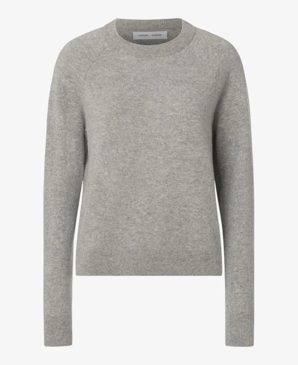 Samsoe Samsoe Tshirt lm - GREY MELANGE 1 Samsoe Samsoe Samsoe Samsoe Tshirt lm - GREY MELANGE