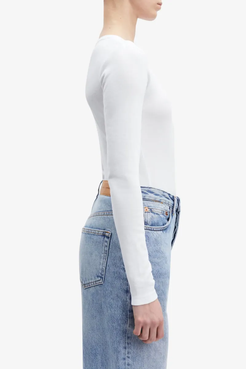Samsoe Samsoe Tshirt lm - WHITE 4 Samsoe Samsoe Samsoe Samsoe Tshirt lm - WHITE