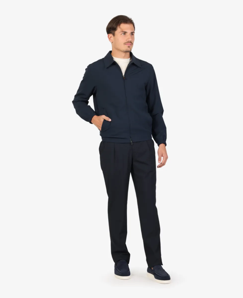 Seven Dials Jeresy Shirt Jacket - Navy 2 Seven Dials Seven Dials Jeresy Shirt Jacket - Navy