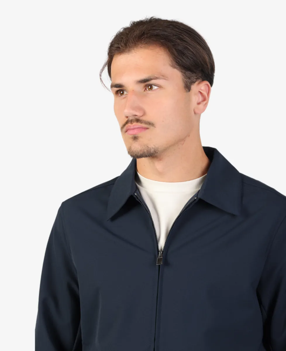 Seven Dials Jeresy Shirt Jacket - Navy 5 Seven Dials Seven Dials Jeresy Shirt Jacket - Navy