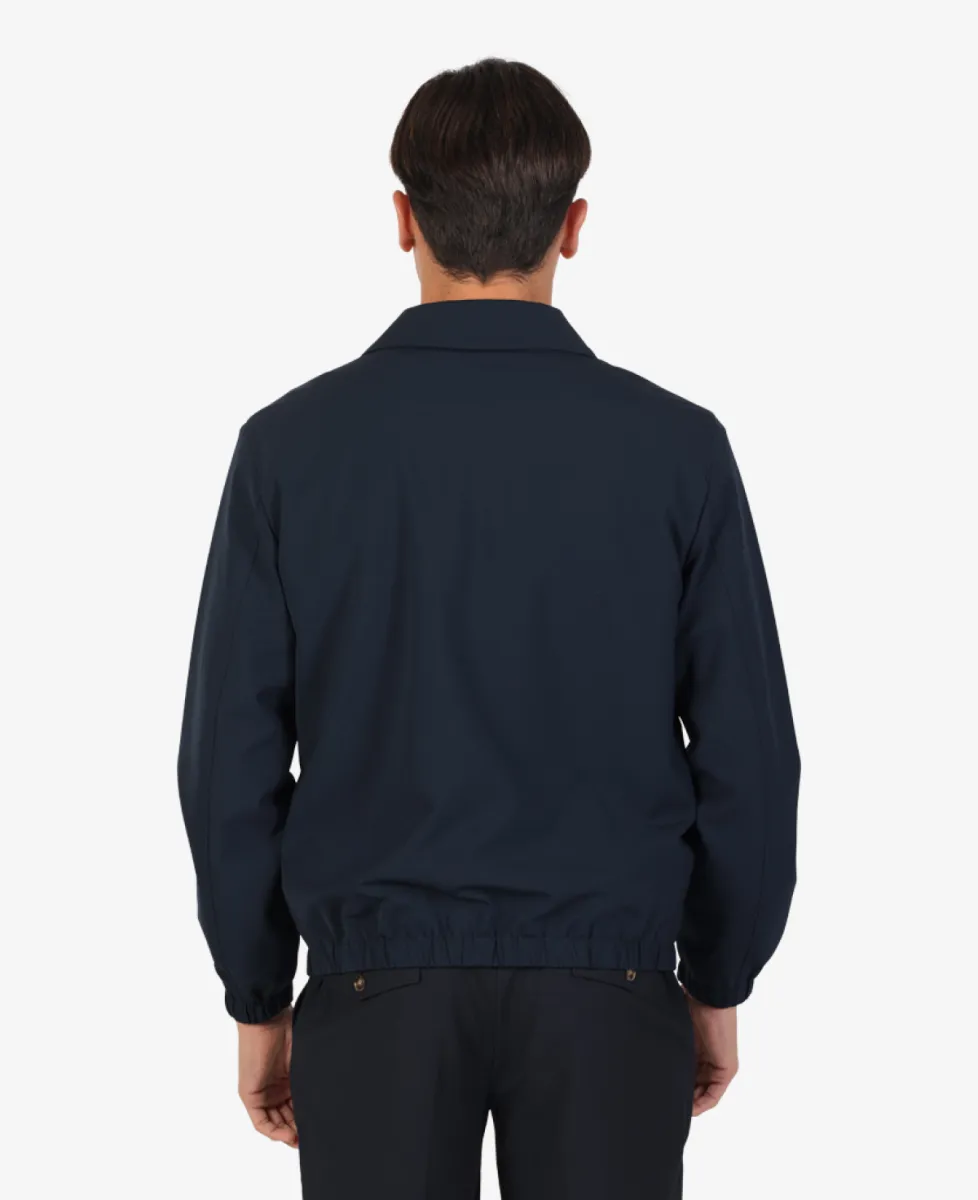 Seven Dials Jeresy Shirt Jacket - Navy 7 Seven Dials Seven Dials Jeresy Shirt Jacket - Navy