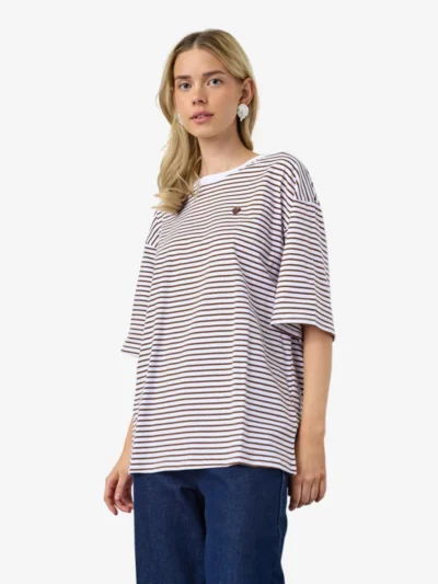 Sisters Point Sisters Point Tshirt km - White/ Brown