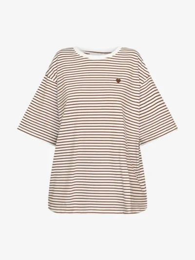 Sisters Point Sisters Point Tshirt km - White/ Brown