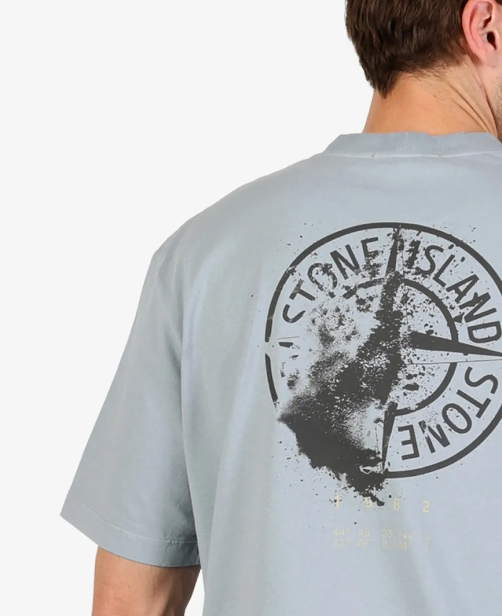 Stone Island T-shirt katoen - V0049 ASH GREY 6 Stone Island Stone Island T-shirt katoen - V0049 ASH GREY