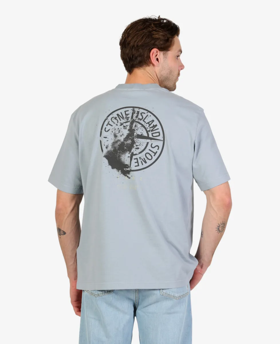 Stone Island T-shirt katoen - V0049 ASH GREY 7 Stone Island Stone Island T-shirt katoen - V0049 ASH GREY