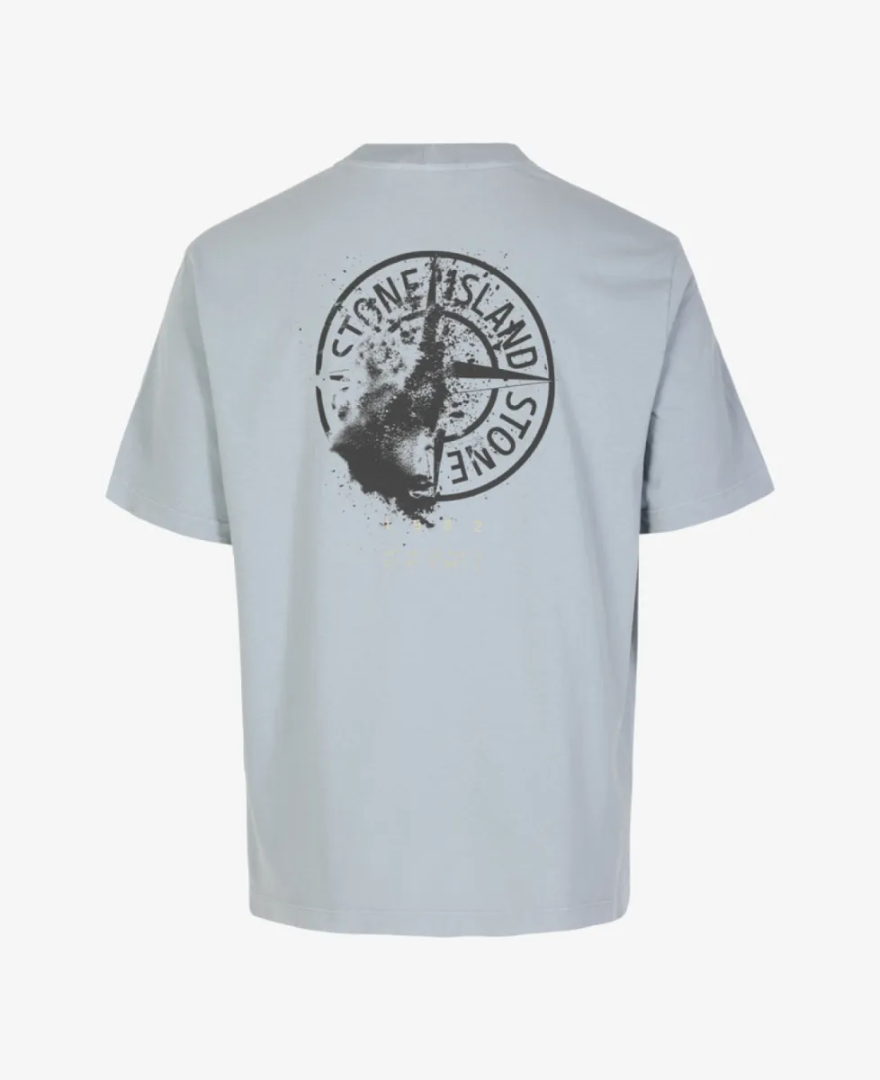 Stone Island T-shirt katoen - V0049 ASH GREY 8 Stone Island Stone Island T-shirt katoen - V0049 ASH GREY