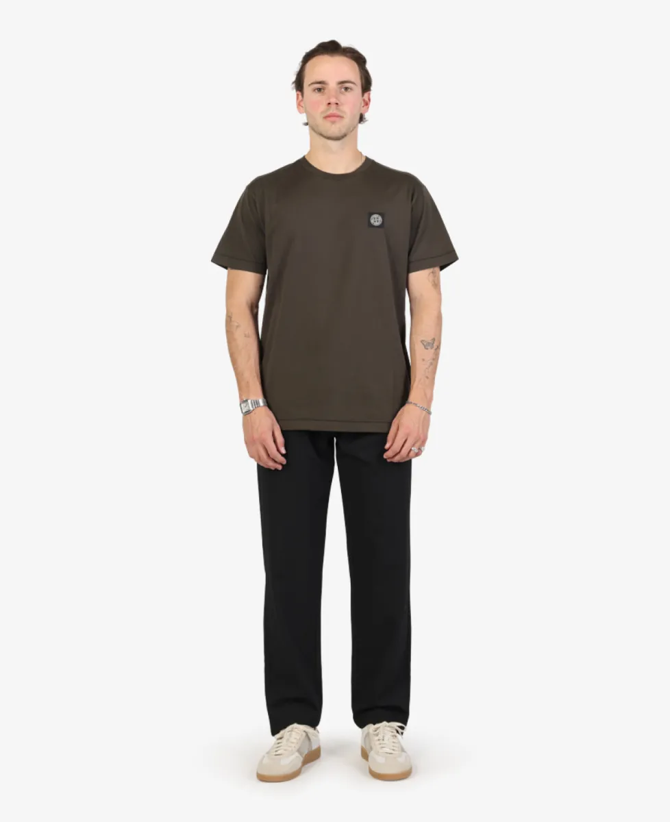 Stone Island T-shirt katoen - V0078 COAL GREY 3 Stone Island Stone Island T-shirt katoen - V0078 COAL GREY