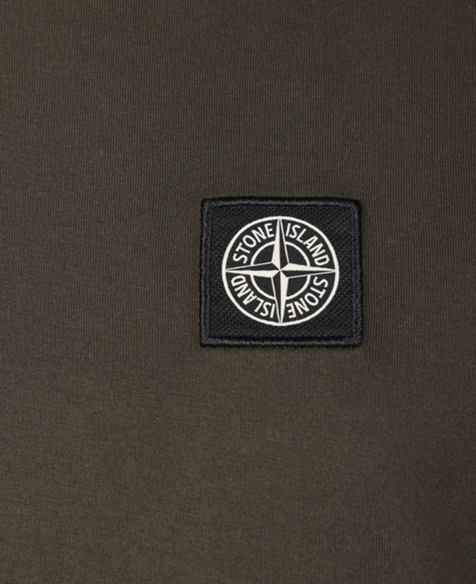 Stone Island T-shirt katoen - V0078 COAL GREY 5 Stone Island Stone Island T-shirt katoen - V0078 COAL GREY