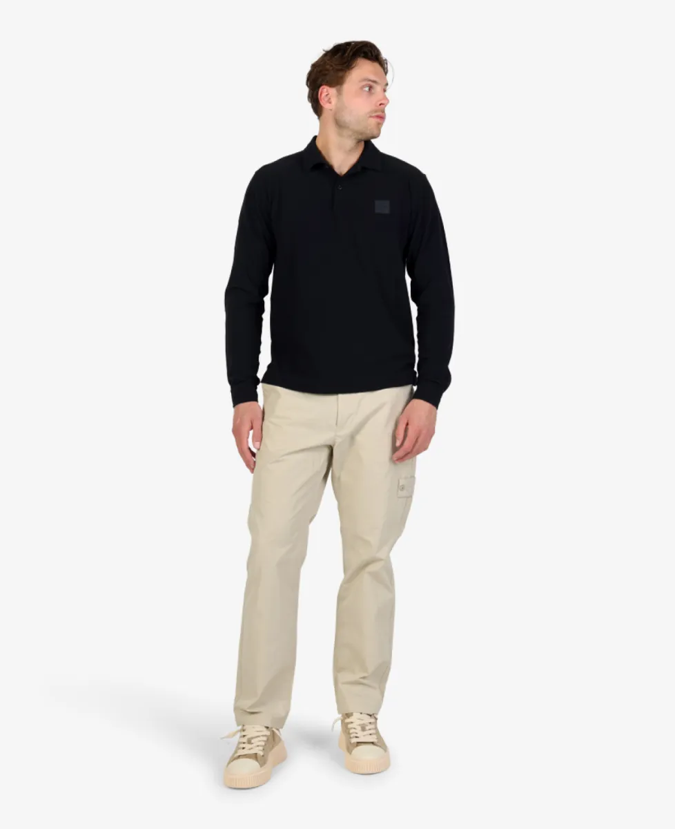 Stone Island Ghost polo lange mouw - V0020 NAVY BLUE 3 Stone Island Stone Island Ghost polo lange mouw - V0020 NAVY BLUE