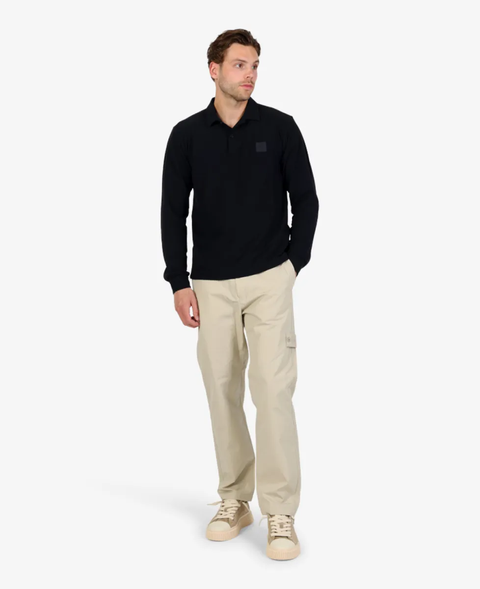 Stone Island Ghost polo lange mouw - V0020 NAVY BLUE 1 Stone Island Stone Island Ghost polo lange mouw - V0020 NAVY BLUE
