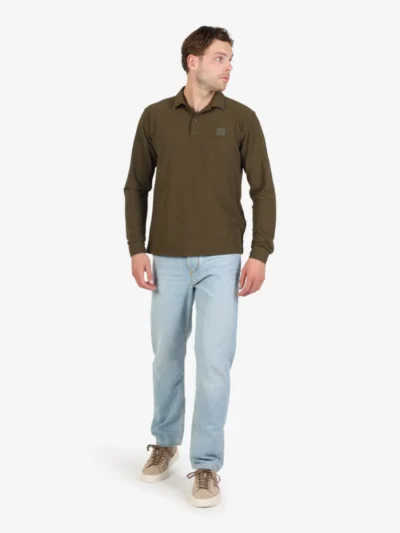 Stone Island Stone Island Ghost polo lange mouw - V0054 MILITARY GREEN