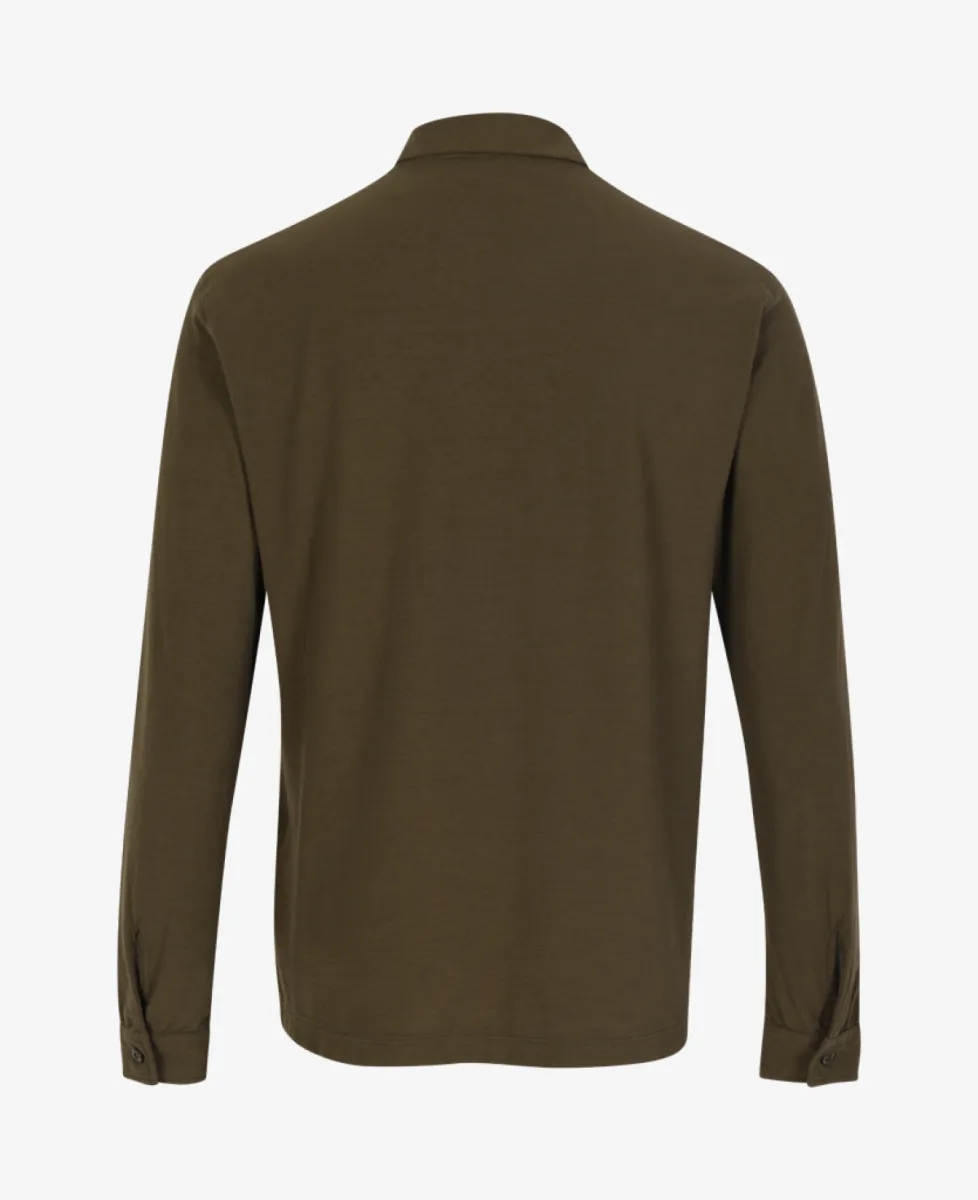 Stone Island Ghost polo lange mouw - V0054 MILITARY GREEN 8 Stone Island Stone Island Ghost polo lange mouw - V0054 MILITARY GREEN
