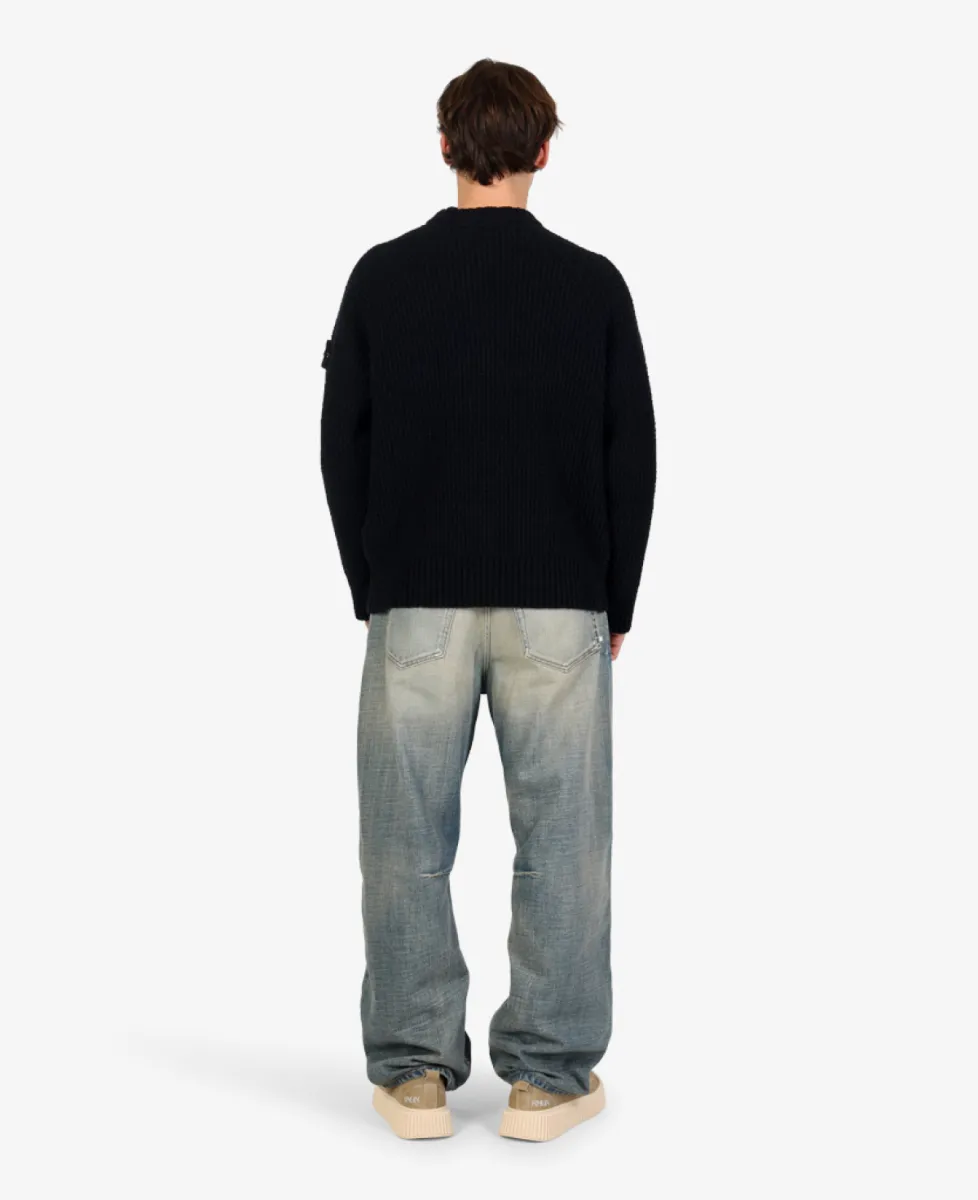 Stone Island Trui ronde hals - V0029 BLACK 5 Stone Island Stone Island Trui ronde hals - V0029 BLACK