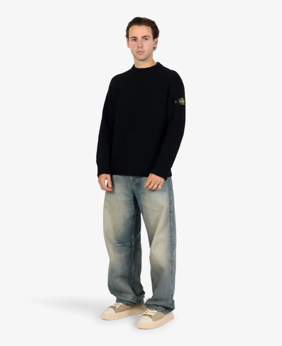 Stone Island Trui ronde hals - V0029 BLACK 1 Stone Island Stone Island Trui ronde hals - V0029 BLACK