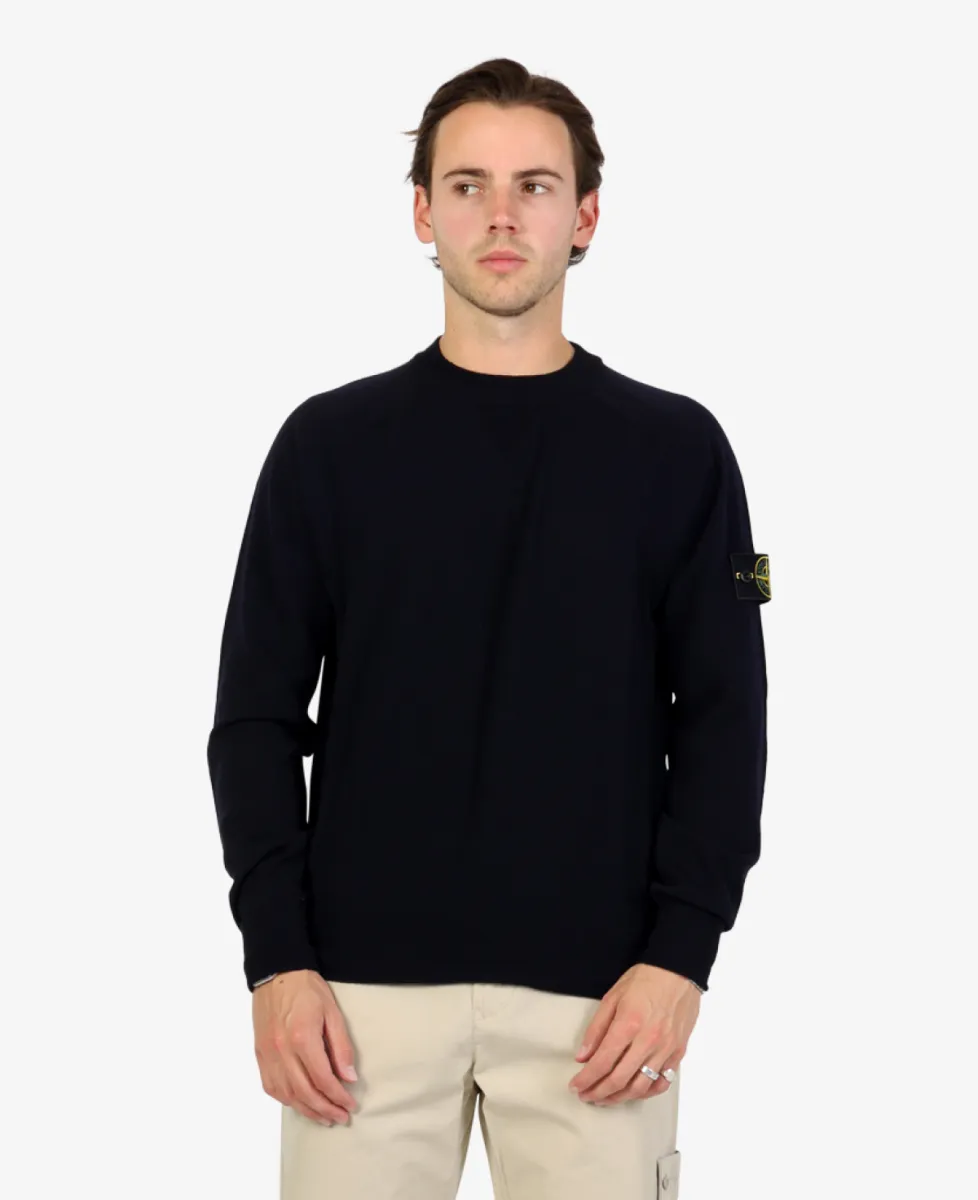 Stone Island Trui ronde hals - V0020 NAVY BLUE 3 Stone Island Stone Island Trui ronde hals - V0020 NAVY BLUE