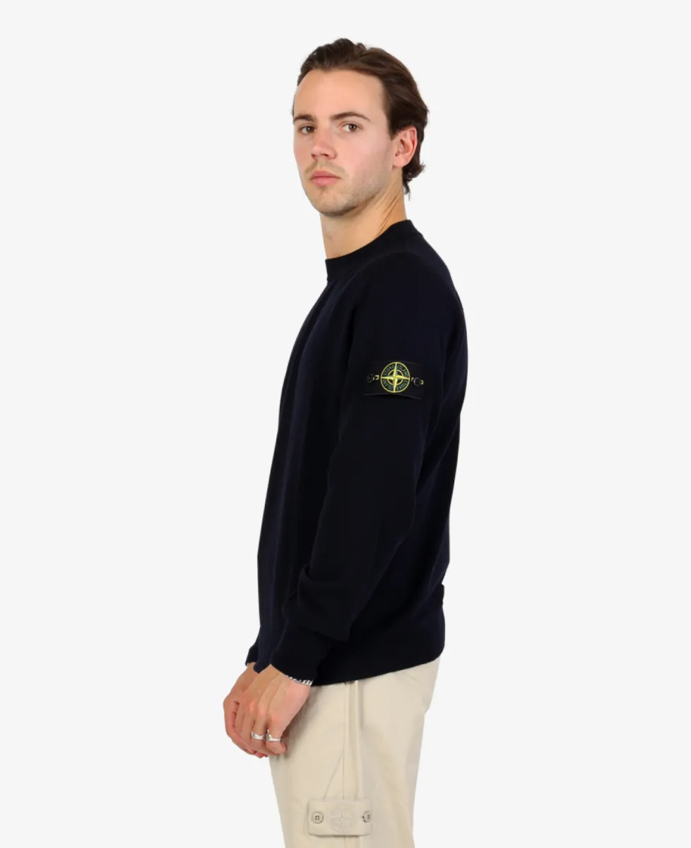 Stone Island Trui ronde hals - V0020 NAVY BLUE 4 Stone Island Stone Island Trui ronde hals - V0020 NAVY BLUE