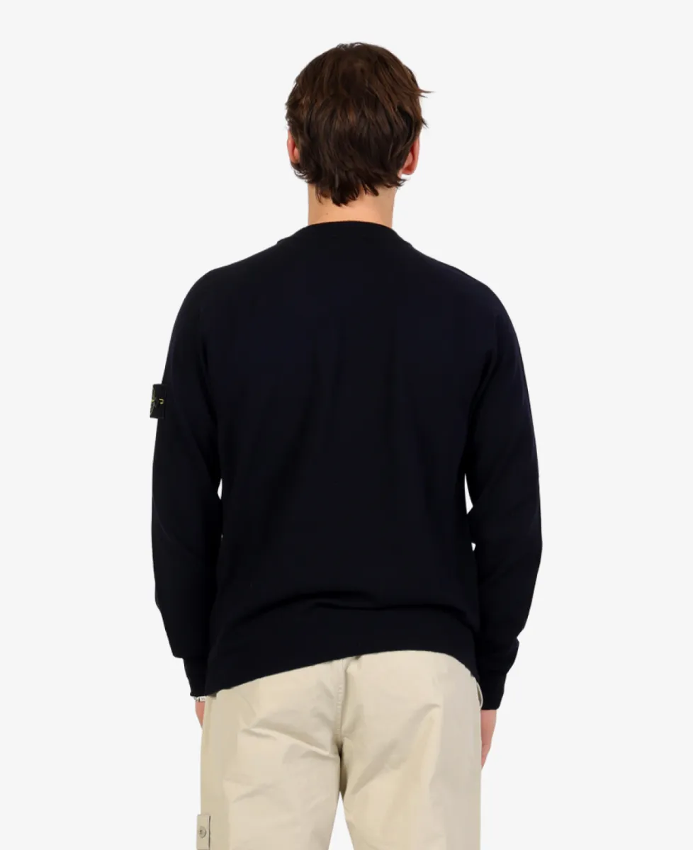 Stone Island Trui ronde hals - V0020 NAVY BLUE 5 Stone Island Stone Island Trui ronde hals - V0020 NAVY BLUE
