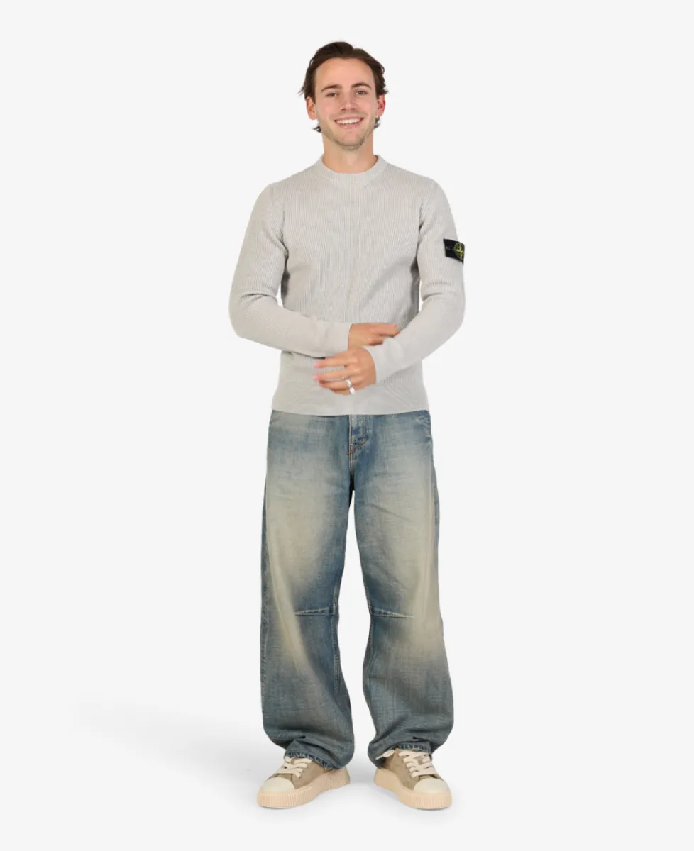 Stone Island Trui ronde hals - V0M95 SAND MELANGE 2 Stone Island Stone Island Trui ronde hals - V0M95 SAND MELANGE