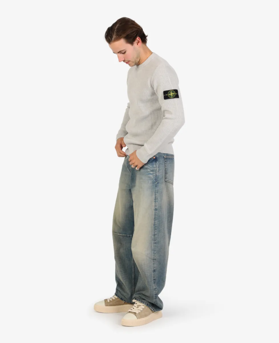 Stone Island Trui ronde hals - V0M95 SAND MELANGE 3 Stone Island Stone Island Trui ronde hals - V0M95 SAND MELANGE