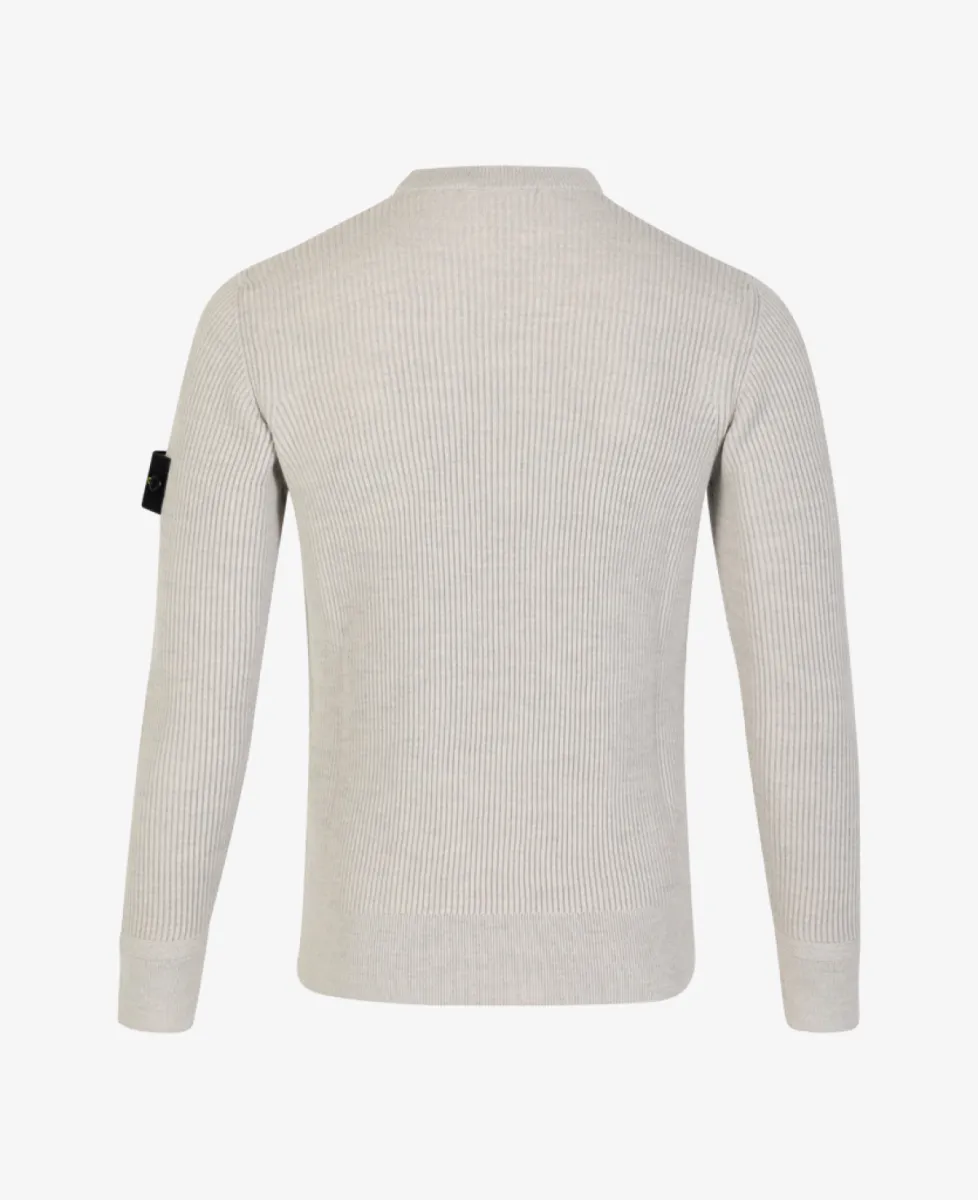 Stone Island Trui ronde hals - V0M95 SAND MELANGE 7 Stone Island Stone Island Trui ronde hals - V0M95 SAND MELANGE