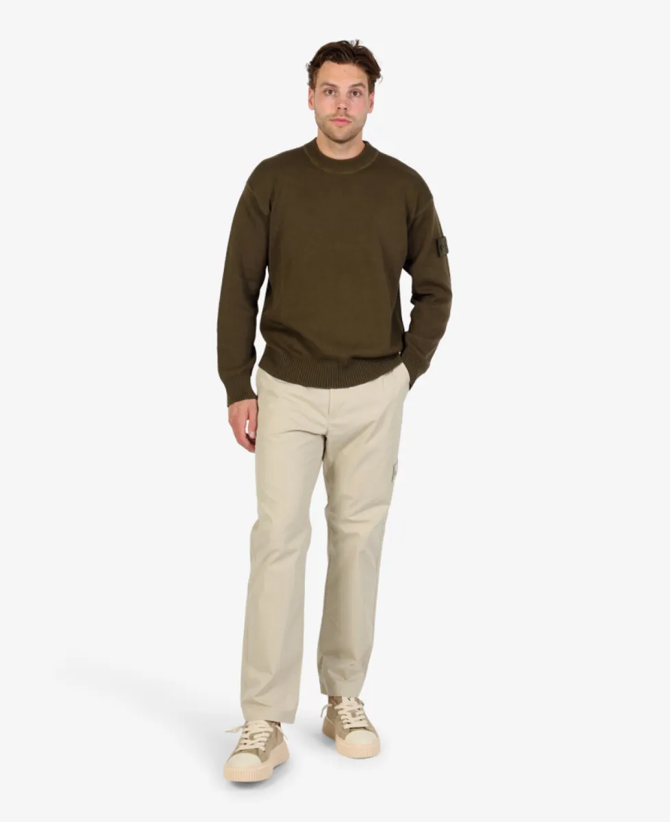 Stone Island Ghost Sweater - V0054 MILITARY GREEN 2 Stone Island Stone Island Ghost Sweater - V0054 MILITARY GREEN